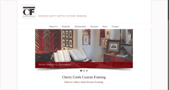 Desktop Screenshot of cherrycreekcustomframing.com