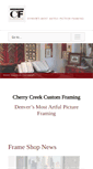 Mobile Screenshot of cherrycreekcustomframing.com